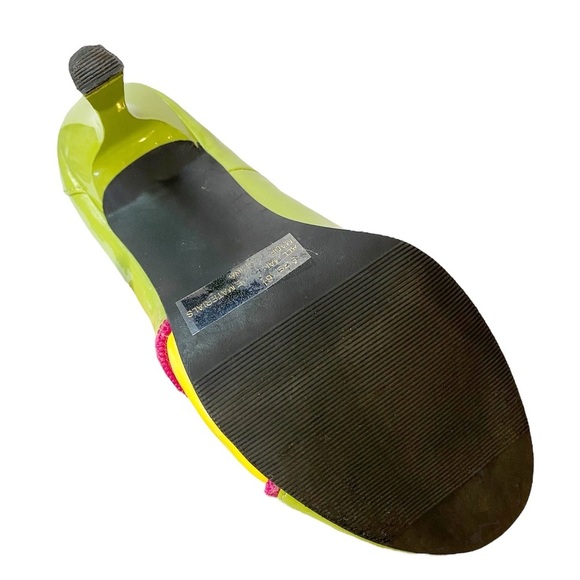 Vintage Y2K Splash Neon Zipper Peep Toe Heels Size 6.5 - Picture 10 of 14